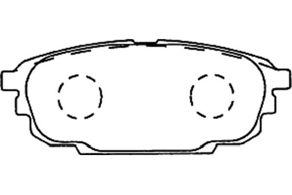 KAVO PARTS Piduriklotsi komplekt,ketaspidur BP-4553